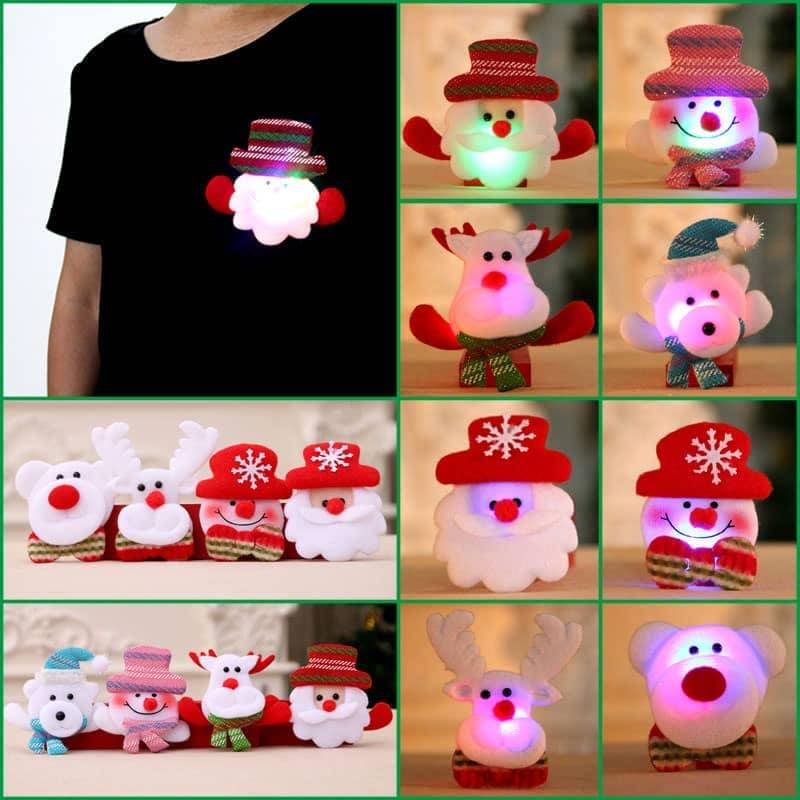 LED christmas brooch